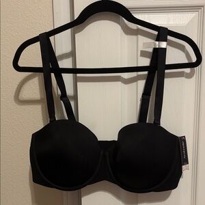 Ambrielle Black Strapless Bra